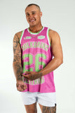 Neon heat Singlet Pink